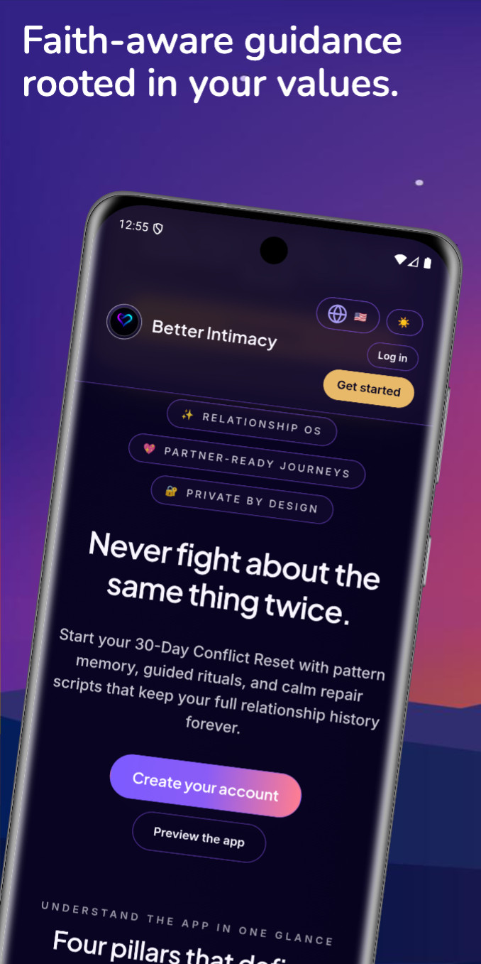 Faith-aware guidance rooted in your values in Better Intimacy